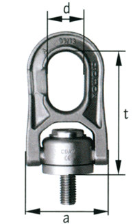 cromox Swivel lifting points CDAW, grade 60