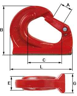 Hook for excavator ASH