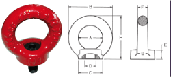 Eye bolt high tensile rotated 8.8