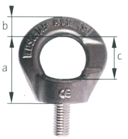 cromox Swivel lifting eye ecrews CDS, grade 60