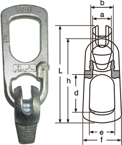 Concrete hook type RBH