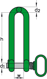 Shackle for steel sheet piles