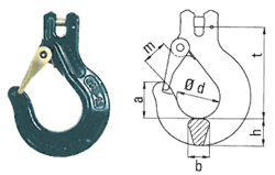 MAXNORM Clevis sling hook type MGH grade 120