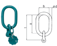 ENORM Master link for single-leg chain slings