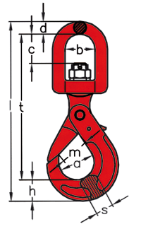 Safety swiel hook type CLW