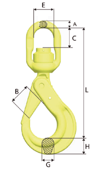 Safety swiel hook type BKLK