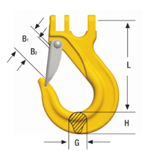 Safety cargo hook type ESKN