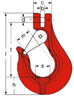 Clevis sling hook type GHS