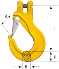 Clevis sling hook type EGKN