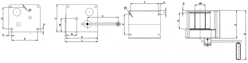 Stirnradwinde mit Freilaufsystem RGL