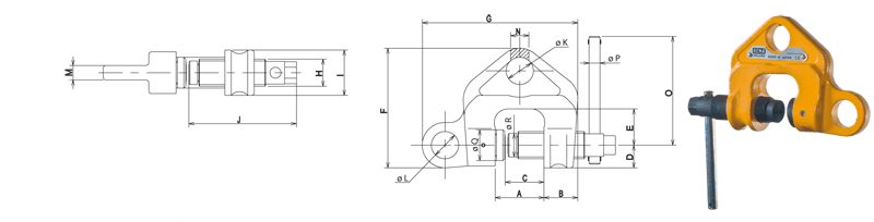 Screw clamp WF