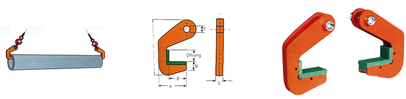 Pipe lifting clamp CPH