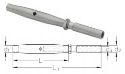 ASS Rigging Screw with one terminal, Super-Mini type