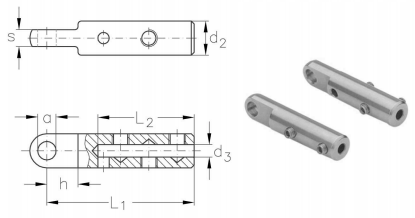 ASS Screw terminal, Mini type With eye