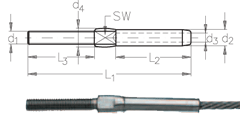 ASS Threaded terminal, Mini type