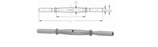 ASS Rigging Screw with terminal and terminal, Super-Mini type