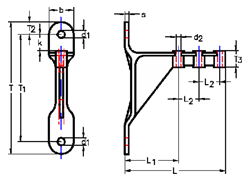 ASS Wall Bracket for threaded terminal