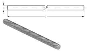 NIRO Threaded rod