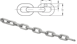 NIRO Short link chain