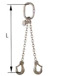 2-leg NIRO Lifting chain sling