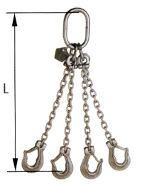 4-leg NIRO Lifting chain sling