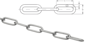 NIRO Long link chain