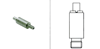 Sliding cylinder with outside thread M5