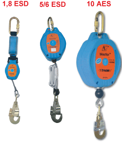 Self-ratracting lanyards Blocfor